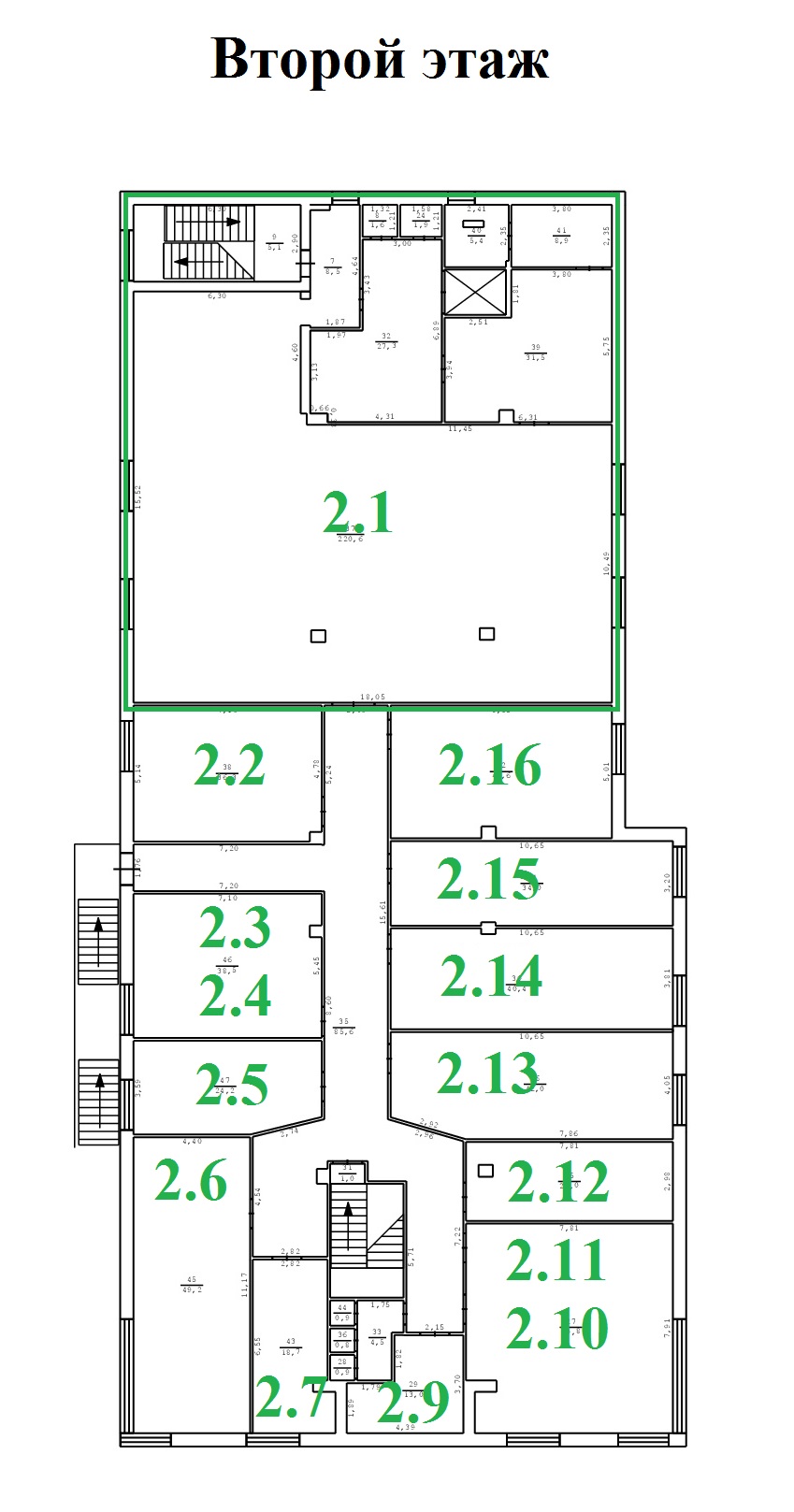 15 микрорайон, дом 9А ТЦ Омега план второго этажа